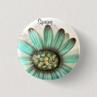 ROUND KÜHLSCHRANK MAGNET SPRING BLUME BUTTON