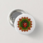 Round Ladybug Button (Vorne & Hinten)
