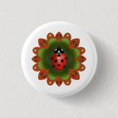 Round Ladybug Button (Vorderseite)