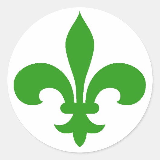 Round Lilie Stickers GREEN (Vorderseite)