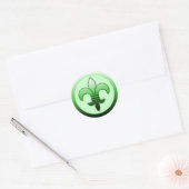 Round Lilie Stickers Green (Umschlag)