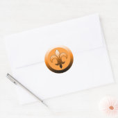 Round Lilie Stickers ORANGE (Umschlag)
