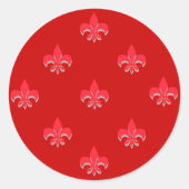 Round Lilie Stickers RED (Vorderseite)