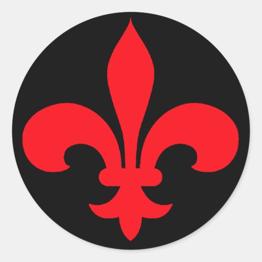 Round Lilie Stickers RED (Vorderseite)