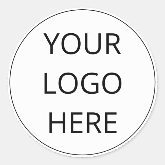 Round-Logo-Aufkleber Runder Aufkleber (Vorderseite)