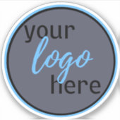 ROUND LOGO SYMBOL CUSTOM CIRCLE CONTOUR ETIKETT (Vorderseite)