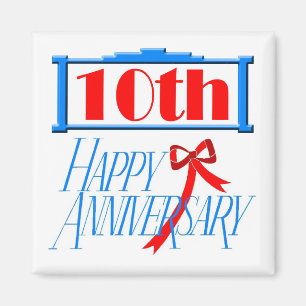 Round Magnet - 10. Hochzeitstag