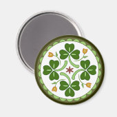 Round Magnet - Irish Viel Glück Hex (Vorderseite/Rückseite)