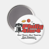 Round Magnet - Philly 4 für 4 (Vorderseite/Rückseite)