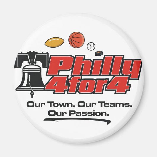 Round Magnet - Philly 4 für 4 (Vorne)