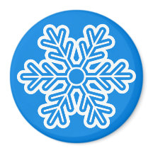 Round Magnet Snowflake