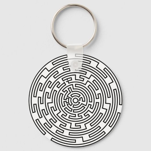Round Maze Schlüsselanhänger (Vorderseite)