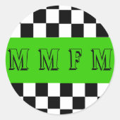 Round MMFM-Aufkleber Runder Aufkleber (Vorderseite)