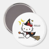 Round Name Magnet (Vorderseite/Rückseite)
