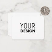 Round Note Card [Multi Size] Mitteilungskarte (Vorderseite/Rückseite Beispiel)