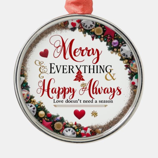 Round Ornament – Luxury Christmas Decoration (Vorne)