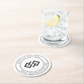 Round Paper mit dem Logo für kundenspezifische Ges Runder Pappuntersetzer (Vor Ort)