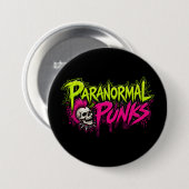 Round Paranormal Punks Logo Button (Vorne & Hinten)
