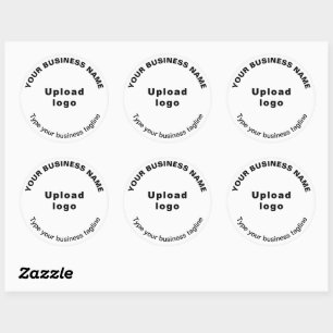 Round Pattern Tagline Texte auf grauem Aufkleber