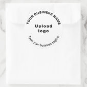 Round Pattern Tagline Texte auf grauem Aufkleber (Tasche)
