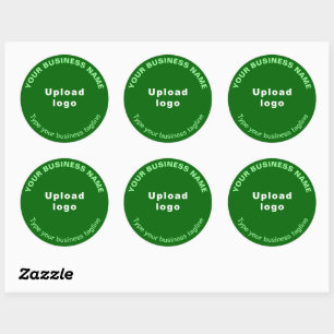 Round-Pattern-Tagline-Texte auf Green-Sticker Runder Aufkleber