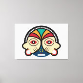 Round Pende Mask Leinwanddruck (Vorderseite)