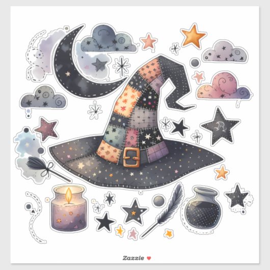 Round-Pet-Tag Aufkleber (Blatt)