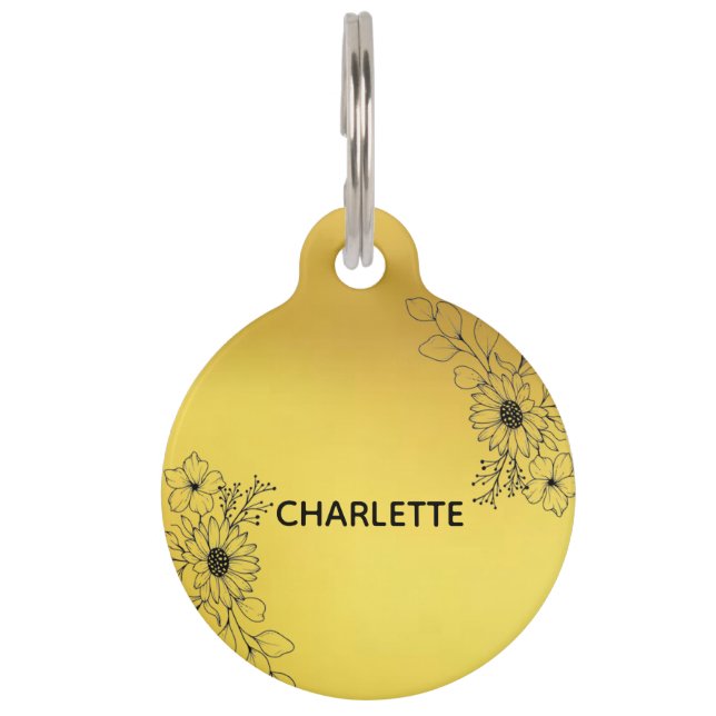 Round-Pet-Tag Haustiermarke (Vorderseite)