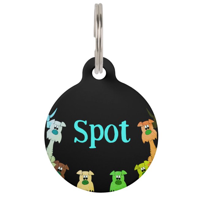 Round-Pet-Tag Haustiermarke (Vorderseite)