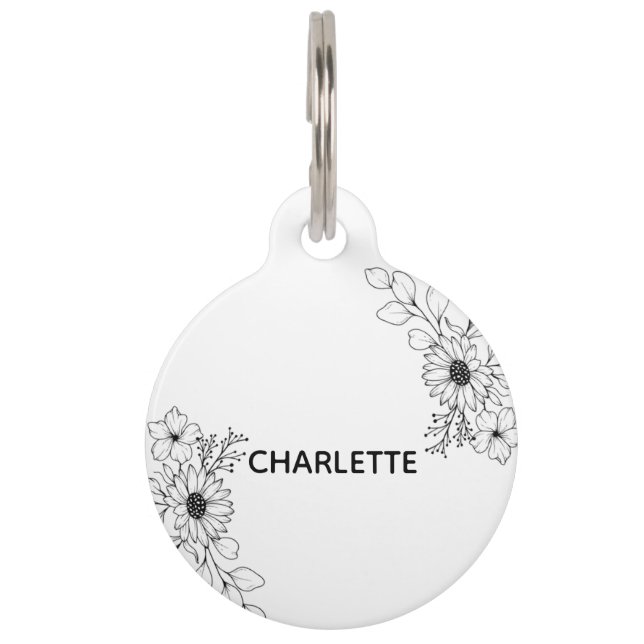 Round-Pet-Tag Haustiermarke (Vorderseite)