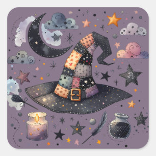 Round-Pet-Tag Quadratischer Aufkleber