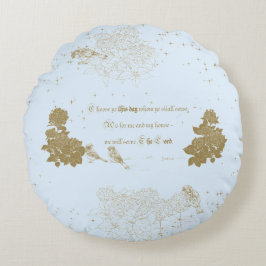 Round Pillow Bibel Vers Wählen Sie heute Joshua Rundes Kissen