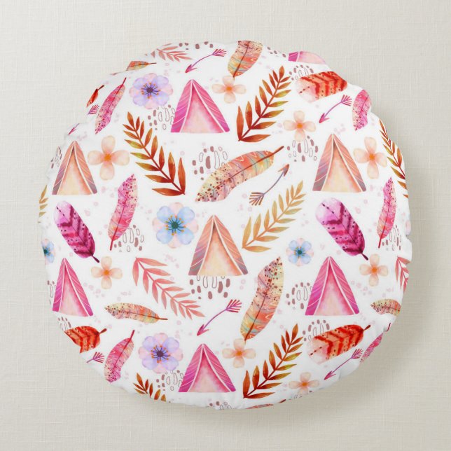 Round Pillow Design  Rundes Kissen (Vorderseite)