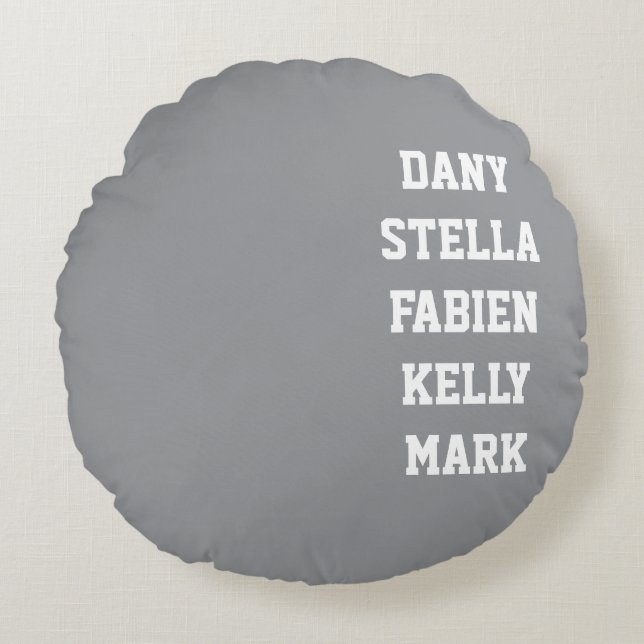 Round Pillow Rundes Kissen (Vorderseite)