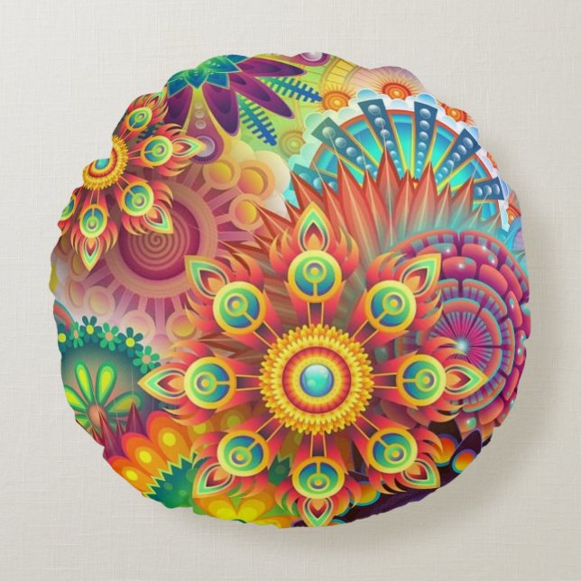 Round Pillow Rundes Kissen (Vorderseite)