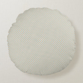 Round pillow with a subtle striped pattern rundes kissen