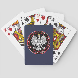 Round Polish Eagle Spielkarten