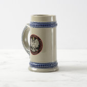 Round Polska Eagle Bierglas (Vorderseite Links)