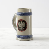 Round Polska Eagle Bierglas (Vorderseite Links)