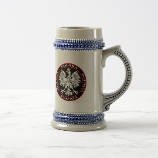 Round Polska Eagle Bierglas (Rechts)