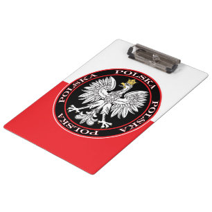 Round Polska Eagle Klemmbrett