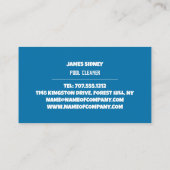 Round Pool Design, Schwimmbadreiniger Visitenkarte (Rückseite)