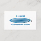 Round Pool Design, Schwimmbadreiniger Visitenkarte (Vorderseite)