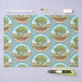 Round Pouf Seidenpapier (Handwerk)