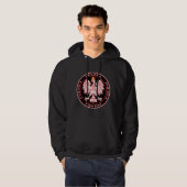 Round Red Polska Eagle Hoodie (Vorne ganz)