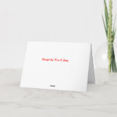 Round Robin Weihnachtskarte - anpassen Feiertagskarte (Rückseite)