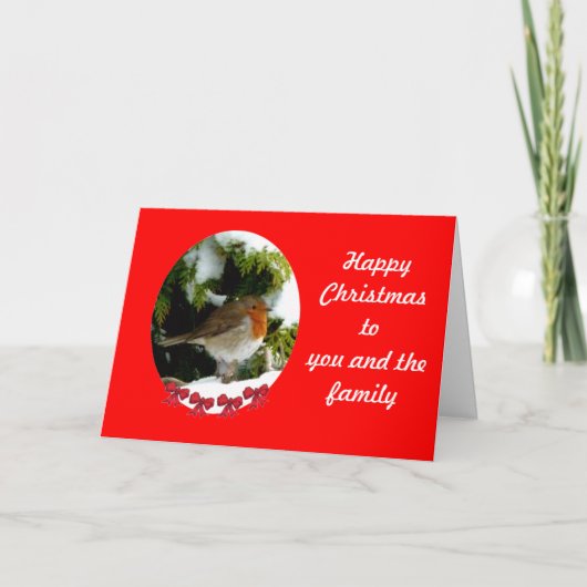 Round Robin Weihnachtskarte - anpassen Feiertagskarte (Vorderseite)