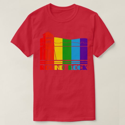 Round Rock Pride Round Rock LGBT Geschenk LGBTQ Su T-Shirt (Design vorne)