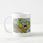 Round Rock Texas Cartoon Map Kaffeetasse (Links)
