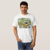 Round Rock Texas Cartoon Map T-Shirt (Vorne ganz)
